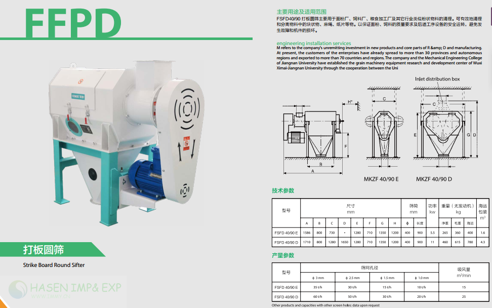 Wuxi Hasen Control sifter in wheat flour mill production line: www.immyhitech.com .jpg